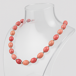 Родоніт Орлець 8х10 намисто, 0652ОР