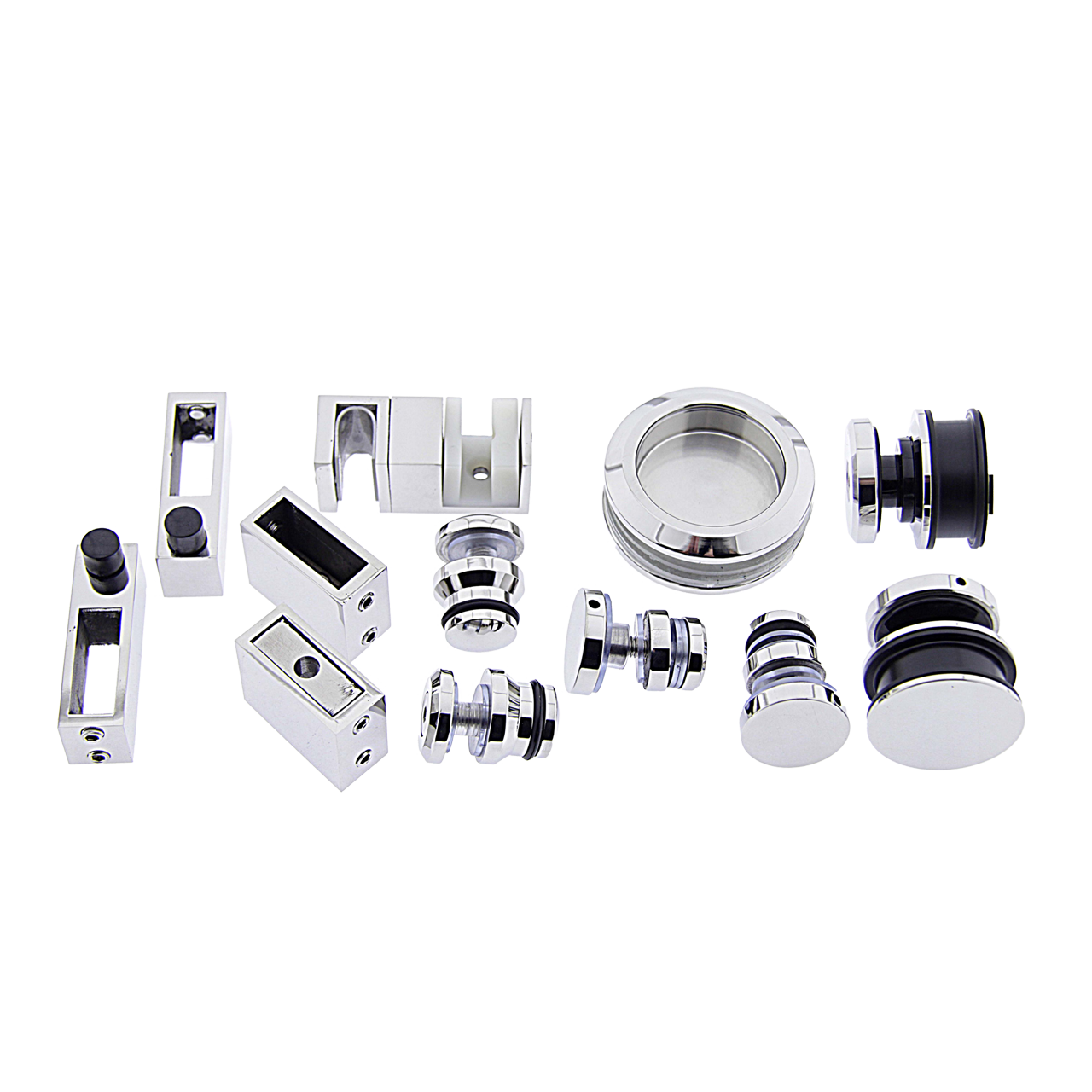 Набір для розсувних скляних дверей на квадратній трубі ( А002В )