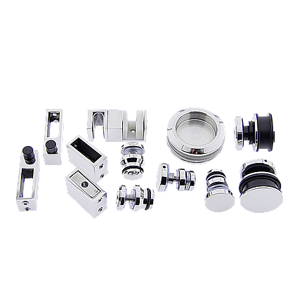 Набір для розсувних скляних дверей на квадратній трубі ( А002В ), фото 1