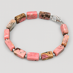 Родоніт Орлець 10*12 браслет, 0382ТР