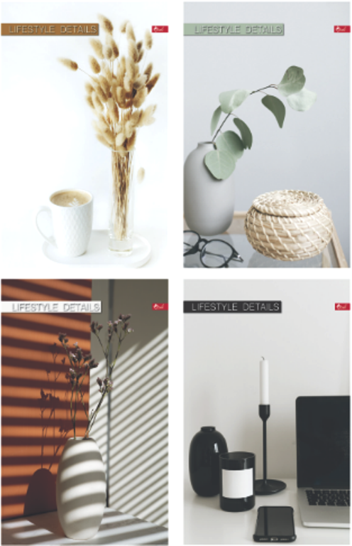 Канцелярська книга А4, 96 аркушів, тверда обкладинка, серія "Декор" СКАТ ТП-10, фото 1