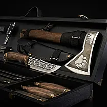 Шашличний набір, набір шампурів, преміальний подарунок чоловікові, другу, шефу "Grills G22", фото 2