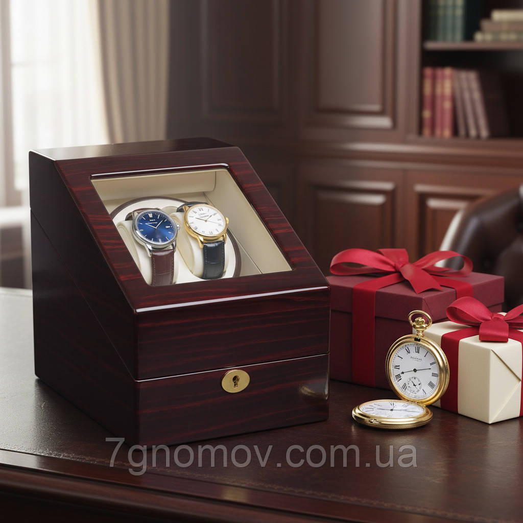 Шкатулка для підзаводу годинників, тайммувер для 2-х годинників Rothenschild 024EW-F-5