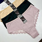 Жіночі  бавовняні трусики бразиліана Biweier #9982 Мікс, фото 6