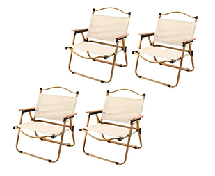 Розкладні туристичні крісла KERMIT набір 4шт для великих пікніків, сімейних свят, корпоративів, для саду