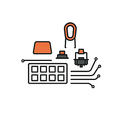 Запчастини та аксесуари для кастомних клавіатур