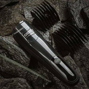 Машинка для стрижки, тример для вусів і бороди Camry CR 2833 (вакуум, акумулятор, LCD, USB, Польща)