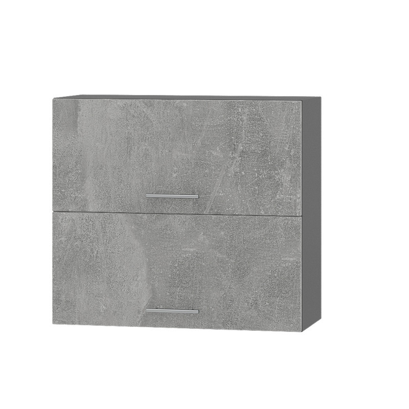 Кухонний модуль Оптіма Верх В14-800 Антрацит/Бетон 800х296х720 мм (DTM-072263), фото 1