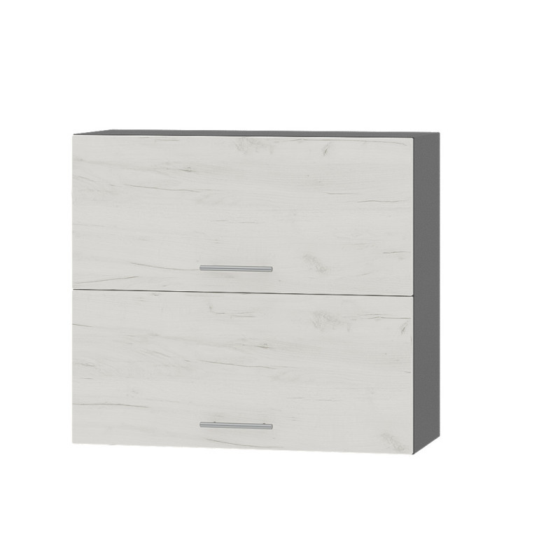 Кухонний модуль Оптіма Верх В14-800 Антрацит/Дуб Крафт Білий 800х296х720 мм (DTM-072264), фото 1