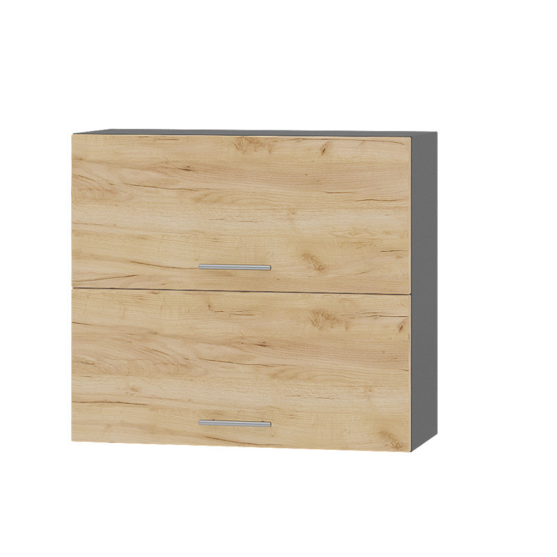 Кухонний модуль Оптіма Верх В14-800 Антрацит/Дуб Крафт Золотий 800х296х720 мм (DTM-072265), фото 1