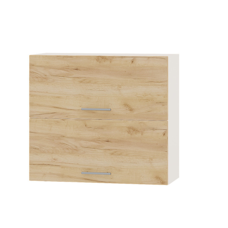 Кухонний модуль Оптіма Верх В14-800 Білий/Дуб Крафт Золотий 800х296х720 мм (DTM-072272), фото 1