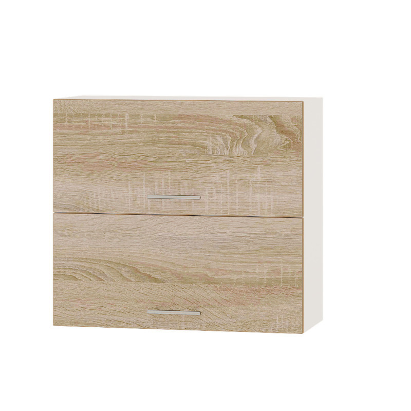 Кухонний модуль Оптіма Верх В14-800 Білий/Дуб Сонома 800х296х720 мм (DTM-072273), фото 1