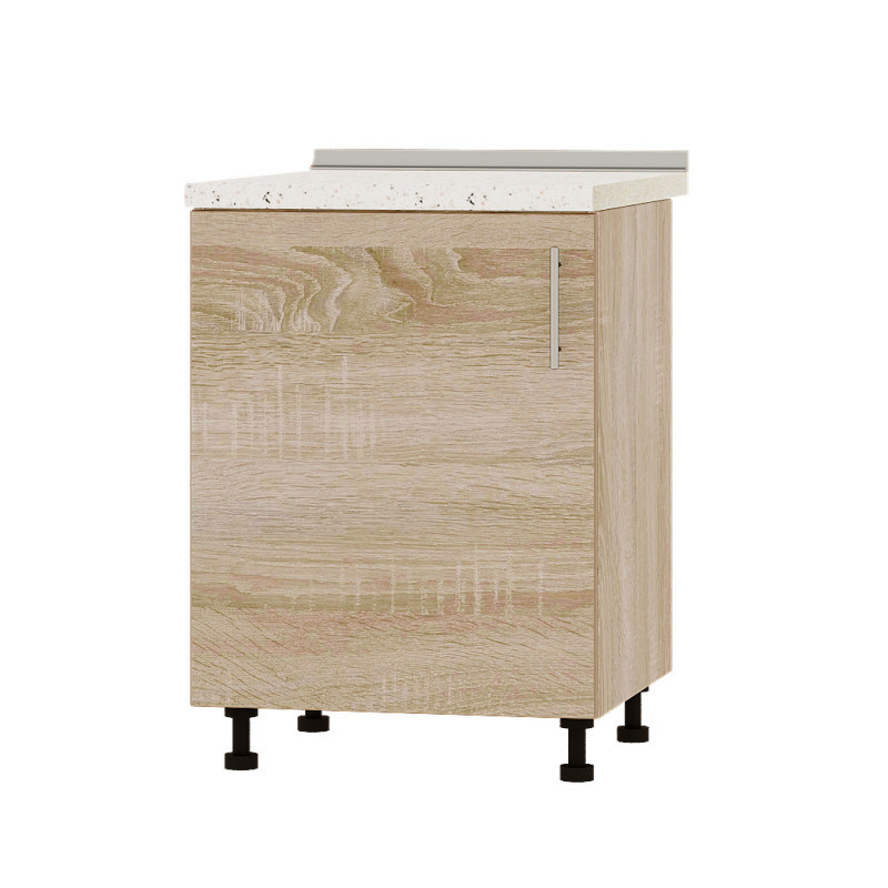 Кухонний модуль Оптіма Низ Н83-600 Дуб Сонома/Дуб Сонома (без стільниці) 600х461х820 мм (DTM-072321), фото 1