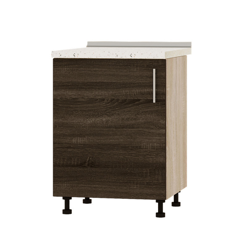 Кухонний модуль Оптіма Низ Н83-600 Дуб Сонома/Дуб Сонома Трюфель (без стільниці) 600х461х820 мм (DTM-072322), фото 1