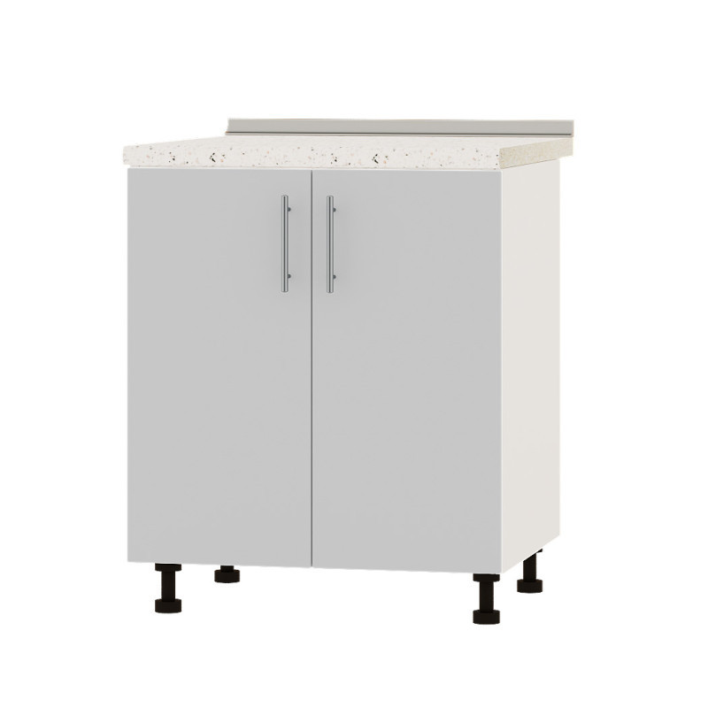 Кухонний модуль під мийку Оптіма Низ Н84-700 Білий/Німфея Альба (Білий) (без стільниці) 700х461х820 мм (DTM-072365), фото 1