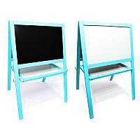 Гр Мольберт вел. (1) магнітний, блакитний, 08766 "Ігруша" / дошка ш60 * в40см, підставка ш100 * в65см / одна сторона