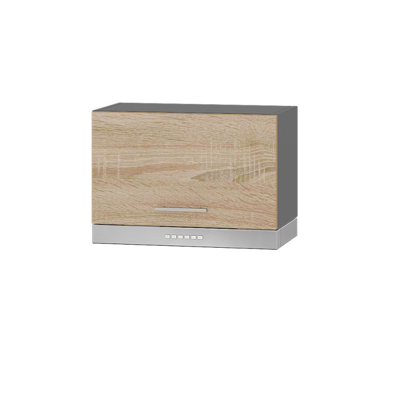 Кухонний модуль під витяжку Оптіма Верх В15-600 Антрацит/Дуб Сонома 600х296х360 мм (DTM-072393), фото 1