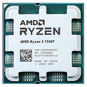 Процесор AMD Ryzen 5 7500F 5.0GHz/32MB, sAM5 TRAY(100-000000597)