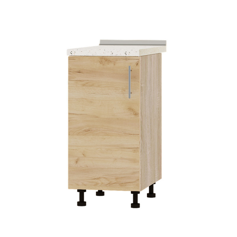 Кухонний модуль Оптіма Низ Н83-400 Дуб Сонома/Дуб Крафт Золотий (без стільниці) 400х461х820 мм (DTM-072500), фото 1