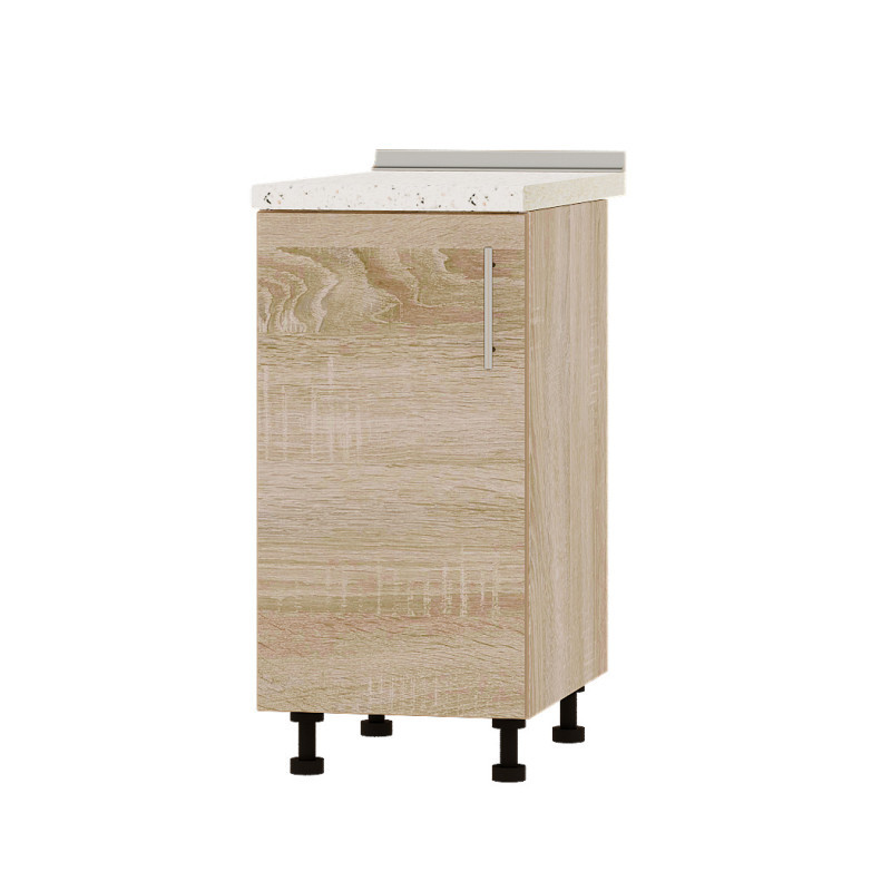 Кухонний модуль Оптіма Низ Н83-400 Дуб Сонома/Дуб Сонома (без стільниці) 400х461х820 мм (DTM-072501), фото 1