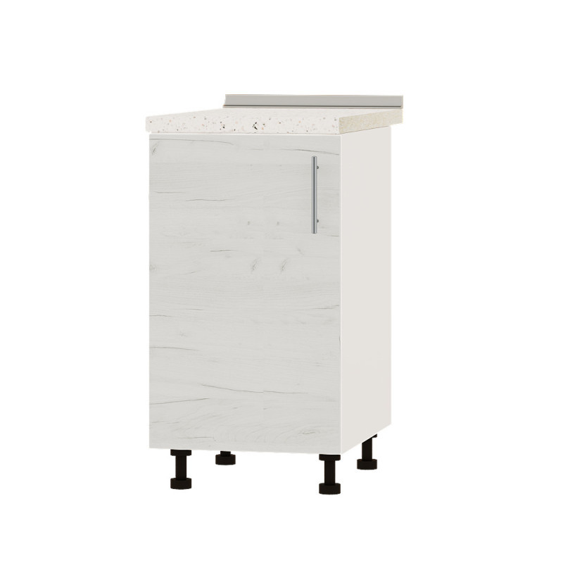 Кухонний модуль Оптіма Низ Н83-450 Білий/Дуб Крафт Білий (без стільниці) 450х461х820 мм (DTM-072513), фото 1