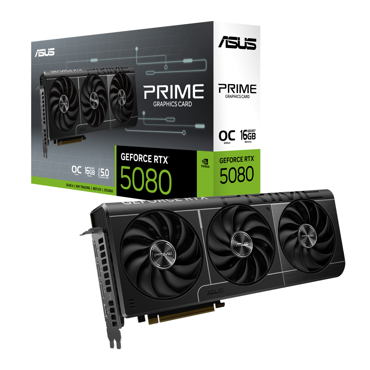 Відеокарта ASUS GeForce RTX5080 PRIME O16G (90YV0LX1-M0AA00), фото 1