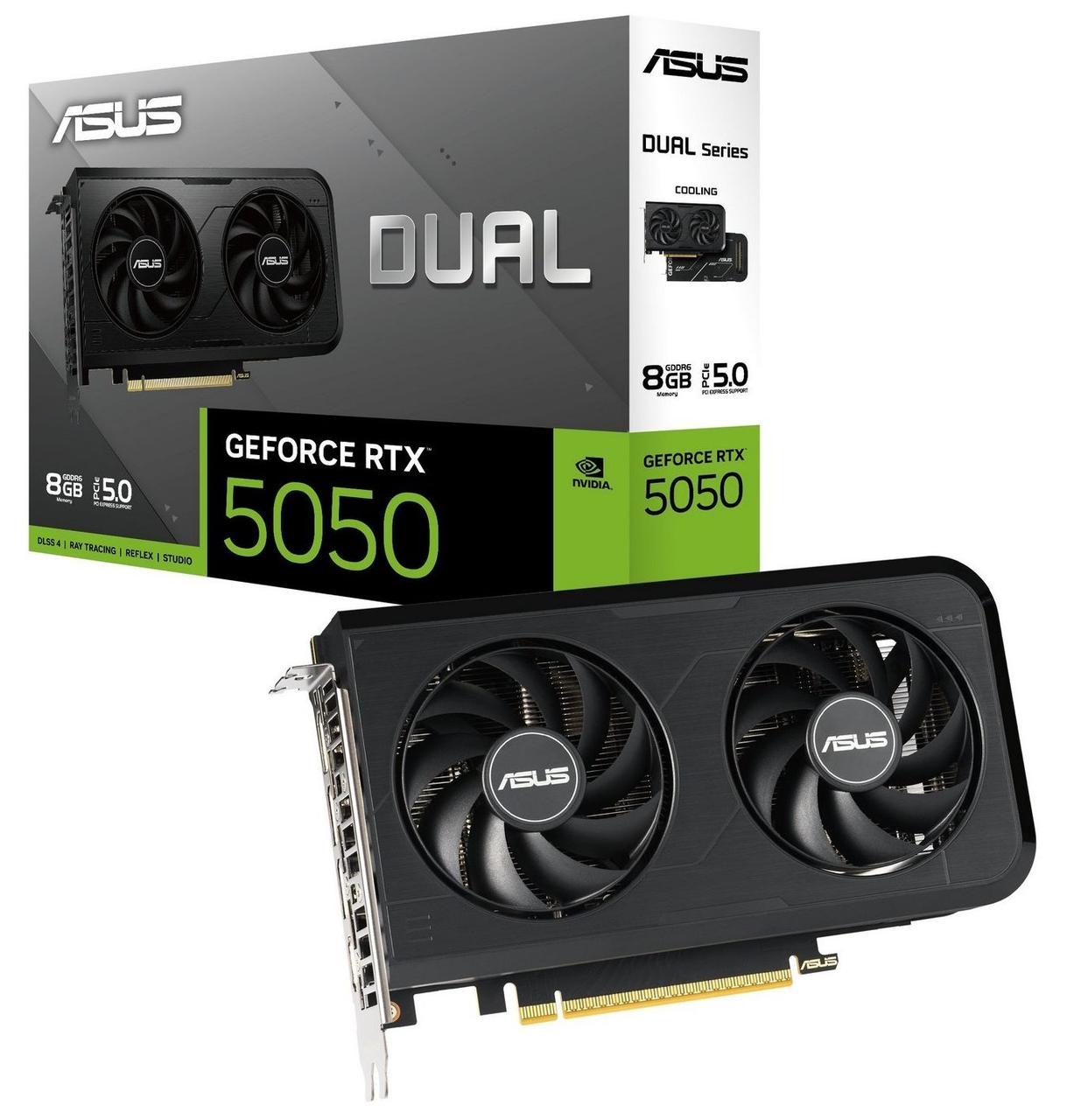 Відеокарта ASUS GeForce RTX5050 DUAL O8G (90YV0N72-M0AA00), фото 1