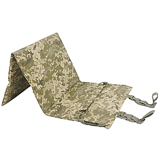 Трьохсекційний килимок(каремат) для сидіння піксель п'ятиточка П-3 Кордура