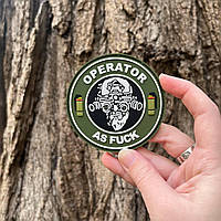№ПВХ005 Шеврон "OPERATOR AS FUCK"