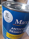 Ґрунт-емаль акрилова 3 в 1 Anticor Aqua Maxima Біла глянцева 0.9 кг - адгезійна ґрунтовка, захист від корозії та фінішна емаль, фото 4