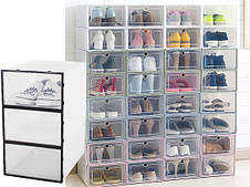 Органайзер для взуттєвих коробок із відкидною кришкою