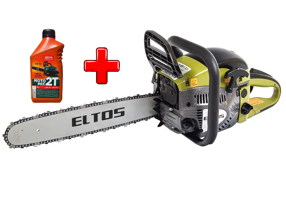 Бензопила ELTOS БП-63 (2 ШИНИ+2 ЛАНЦЮГИ), фото 1