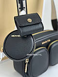 Сумка MICHAEL KORS Jet Set Medium Leather Crossbody Bag with Case for Apple Airpods Pro, фото 5