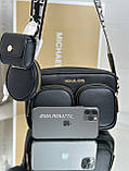 Сумка MICHAEL KORS Jet Set Medium Leather Crossbody Bag with Case for Apple Airpods Pro, фото 4
