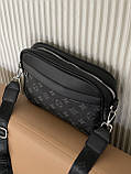 Сумка чоловіча LV чорний, фото 2