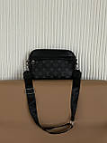 Сумка чоловіча LV чорний, фото 3