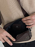 Сумка чоловіча LV чорний, фото 4