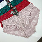 Жіночі ажурні трусики №31069 Biweier Мікс, фото 3