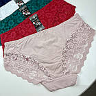 Жіночі ажурні трусики №31069 Biweier Мікс, фото 5