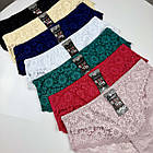 Жіночі ажурні трусики №31069 Biweier Мікс, фото 2