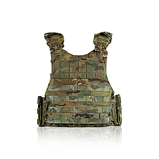 Бронежилет мультикам (M) Kiborg Modular X-1 (збільшена площа захисту) з балістичним пакетом Militex, 2 клас, фото 2