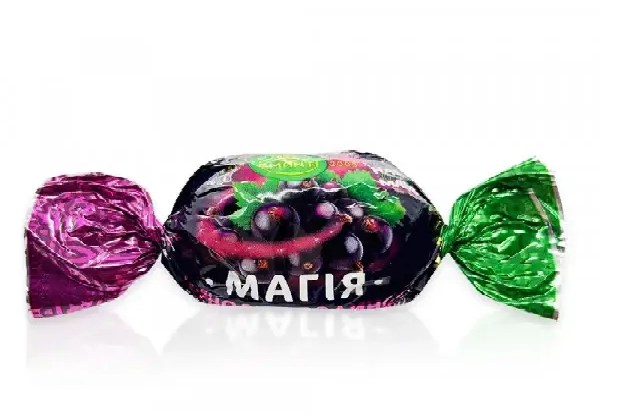 Цукерки Магія чорносмородинова в глазурі Amanti 1 кг