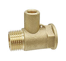 Трійник для датчика температури 1/2" В-З М10 (латунь)