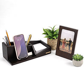 Офісний набір для керівника "Classic Set" з натуральної деревини | Подарунок начальнику, шефу, директору