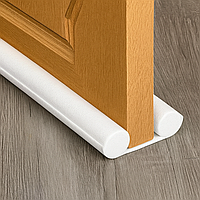 Ущільнювач для дверей гнучкий 93,5x3 см, Білий (Утеплювач під двері від протягів і пилу)