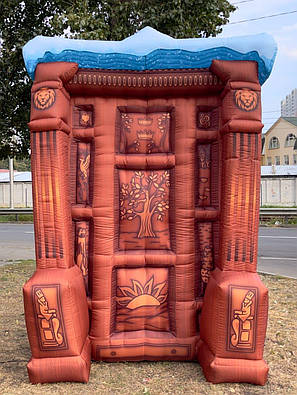 Надувна декорація двері з орнаментом для сцени та виставок 4 метра, фото 1