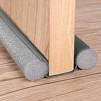 Ущільнювач для дверей гнучкий 93,5x3 см, Сірий (Утеплювач під двері від протягів і пилу)