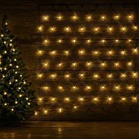 Світлодіодна гірлянда-штора LightZone 160 LED 13.2 м тепле біле світло, таймер, ефект мерехтіння