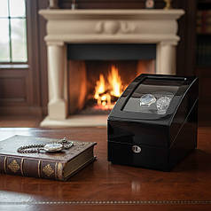 Шкатулка для підзаводу годинників, тайммувер для 2-х годинників Rothenschild 3024BB-F-5