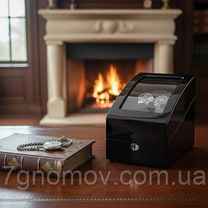 Шкатулка для підзаводу годинників, тайммувер для 2-х годинників Rothenschild 3024BB-F-5, фото 1